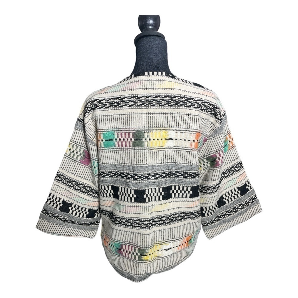 Zara Girls Ethnic Boho Woven Textile Jacket Sz 11/12 - Picture 4 of 14